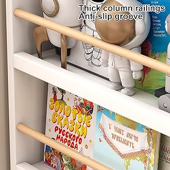 Amazon.co.jp: 絵本棚、本棚 子供、壁掛け ブックラック、雑誌